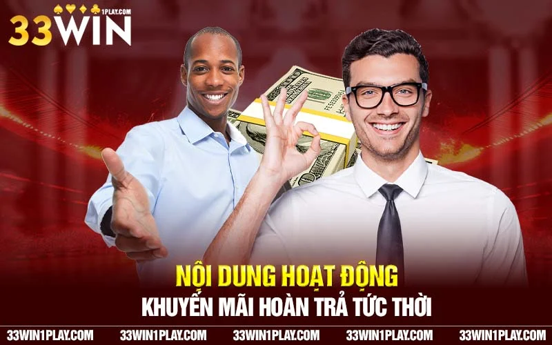 Nội dung hoạt động khuyến mãi hoàn trả tức thời